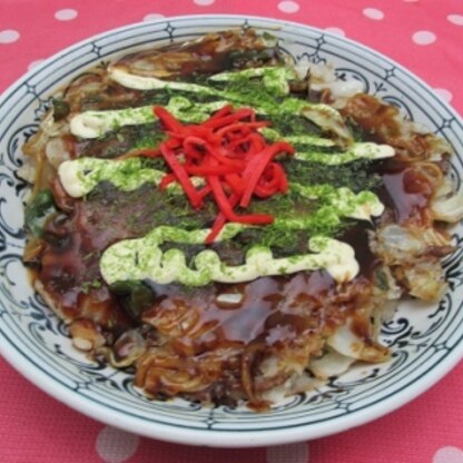 こんにちは。
昼食に作りました。
焼きそばが入りボリーム満点で
美味しく頂きました。
御馳走様でした。